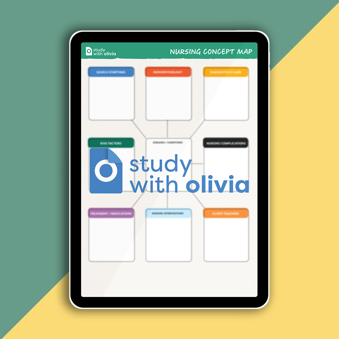 Nursing Concept Map - Digital Download