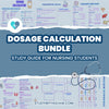 Study guide for nursing students on dosage calculations, including practice problems and step-by-step instructions.