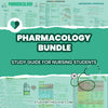 Nursing students' pharmacology bundle study guide for pharmacy.