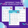  Personalized study plan timeline for NCLEX by Study with Olivia.